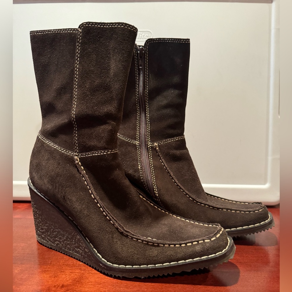 Steve Madden Whisky Wedge Heel Boots